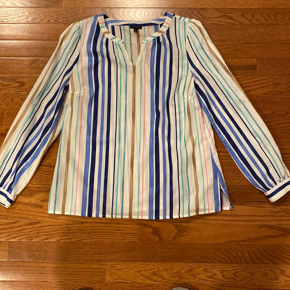 Talbots striped blouse
